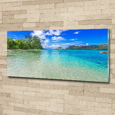 Acrylglas-Druck Strand der Seychellen