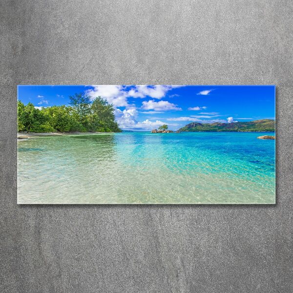 Acrylglas-Druck Strand der Seychellen