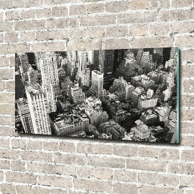 Acrylglas-Druck New York aus der Vogelperspektive