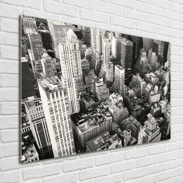 Acrylglas-Druck New York aus der Vogelperspektive