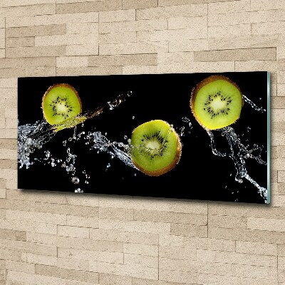 Foto auf Acryl Kiwi und Wasser