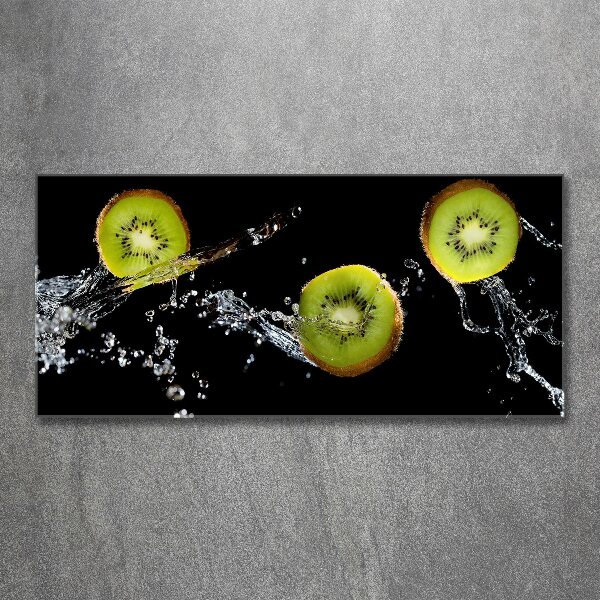 Foto auf Acryl Kiwi und Wasser