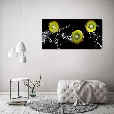 Foto auf Acryl Kiwi und Wasser