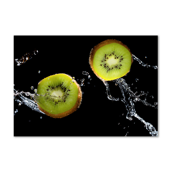 Foto auf Acryl Kiwi und Wasser