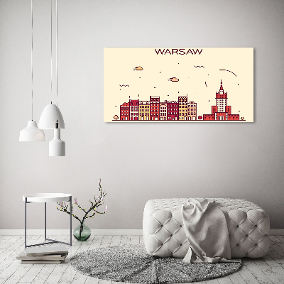 Acrylbild Fotodruck Warschau, Polen