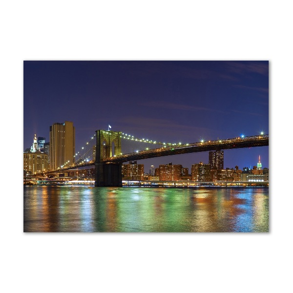 Acrylglas-Druck Manhattan bei Nacht