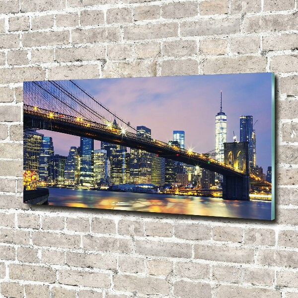 Acrylbild Fotodruck Brooklyn Bridge