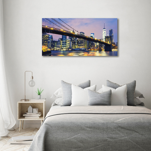 Acrylbild Fotodruck Brooklyn Bridge