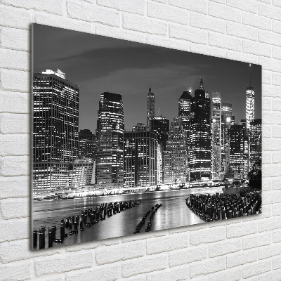 Bild auf Acrylglas Manhattan bei Nacht