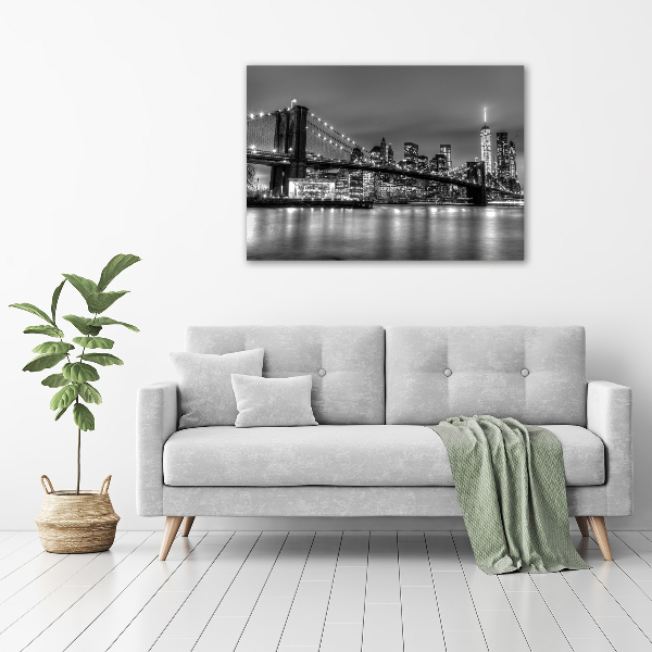 Acrylbild Fotodruck Brooklyn Bridge