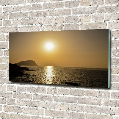 Acrylbild Fotodruck Sonnenuntergang am Meer