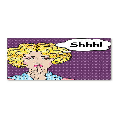 Bild auf Acrylglas Comic-Frau