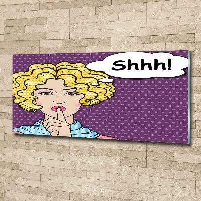 Bild auf Acrylglas Comic-Frau