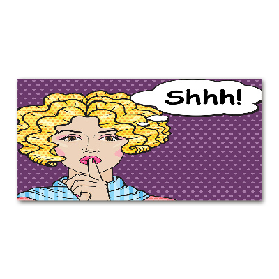 Bild auf Acrylglas Comic-Frau