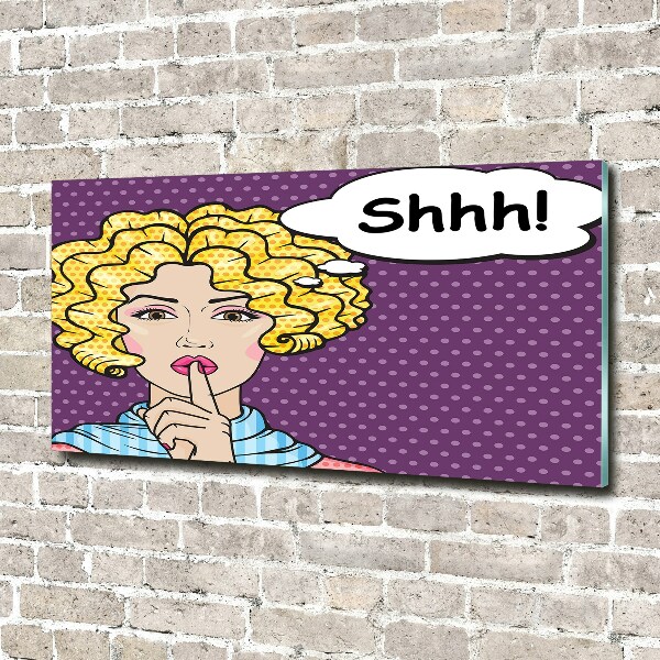 Bild auf Acrylglas Comic-Frau