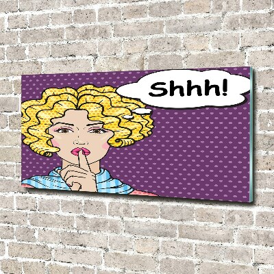 Bild auf Acrylglas Comic-Frau