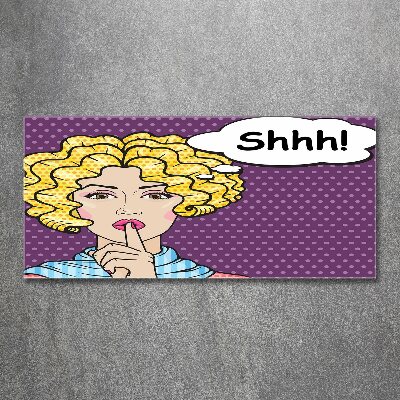 Bild auf Acrylglas Comic-Frau