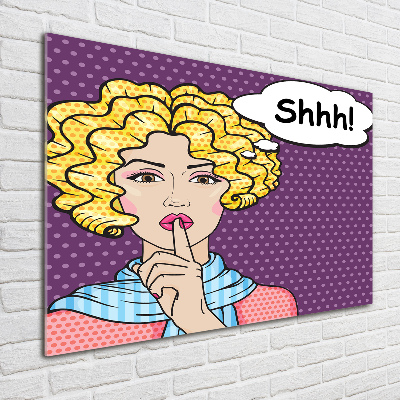 Bild auf Acrylglas Comic-Frau