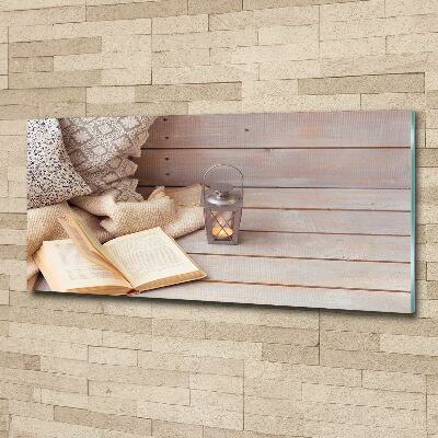 Bild auf Acrylglas Entspannung mit einem Buch