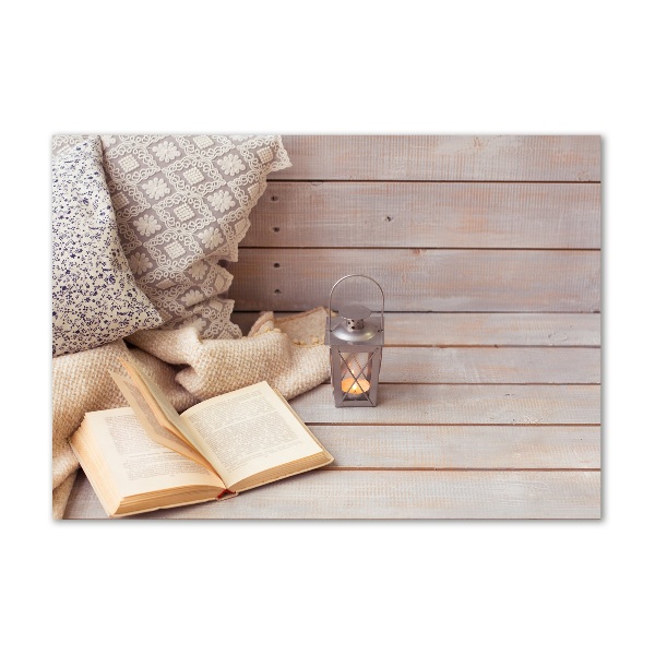 Bild auf Acrylglas Entspannung mit einem Buch