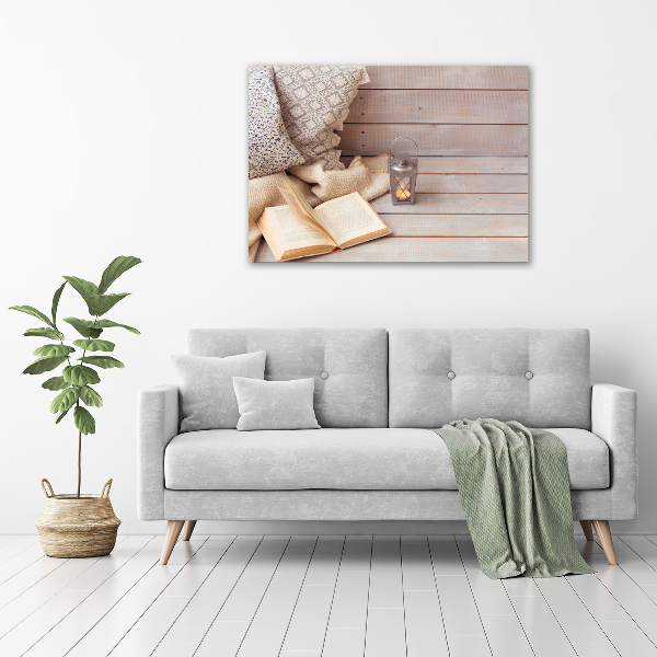 Bild auf Acrylglas Entspannung mit einem Buch