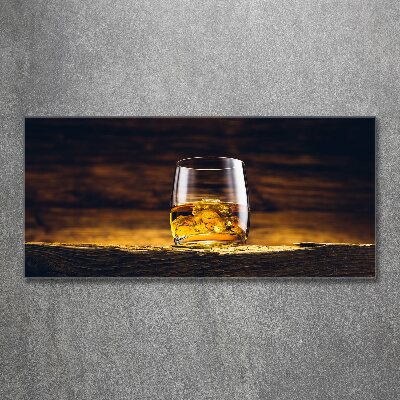 Acrylbild Fotodruck Bourbon im Glas