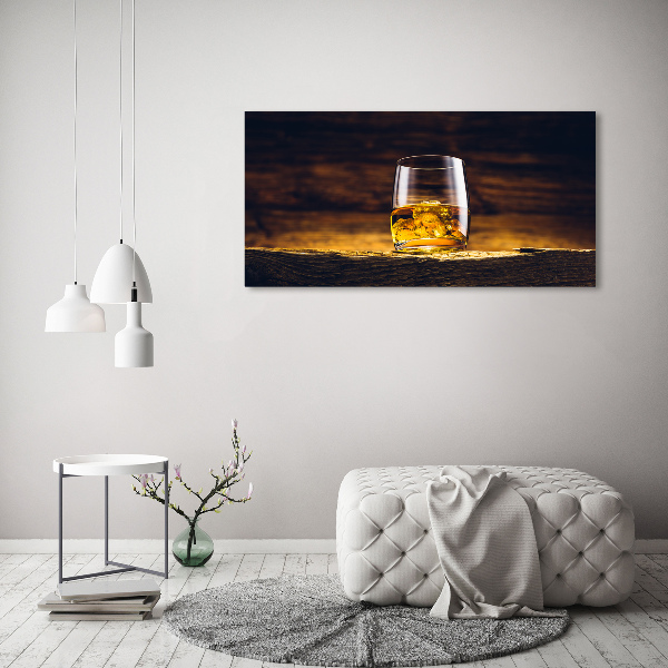 Acrylbild Fotodruck Bourbon im Glas