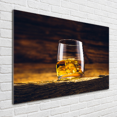 Acrylbild Fotodruck Bourbon im Glas