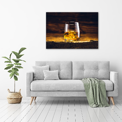 Acrylbild Fotodruck Bourbon im Glas