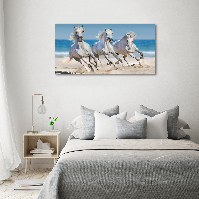 Acrylglas-Druck Strand von White Horses