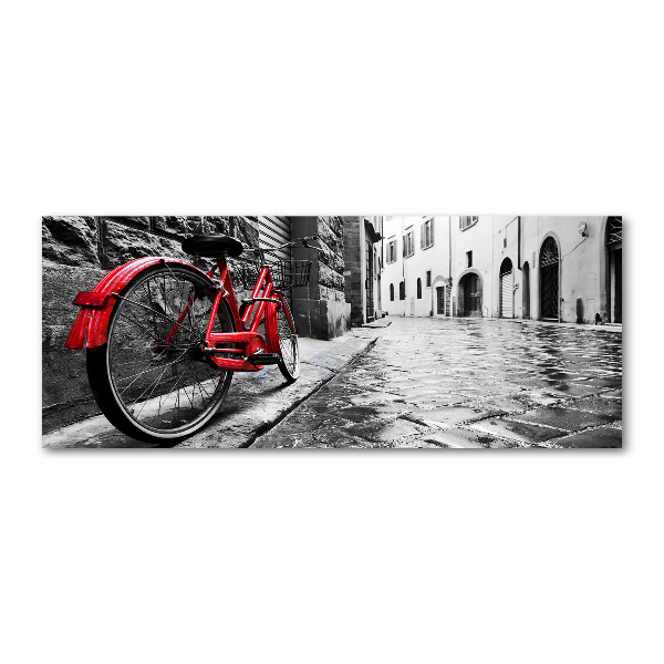 Acrylglas-Druck Rotes Fahrrad
