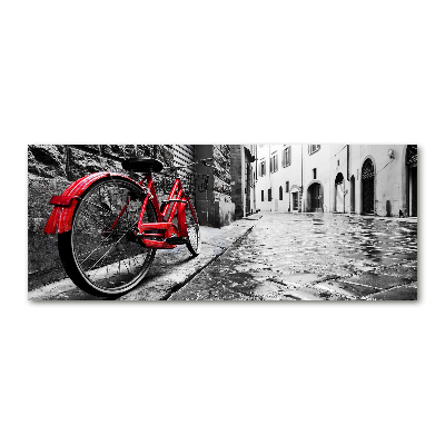 Acrylglas-Druck Rotes Fahrrad