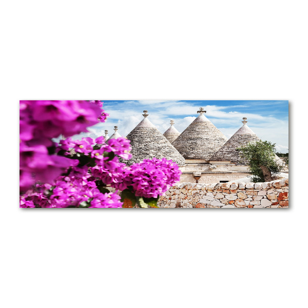 Foto auf Acryl Trulli-Häuser