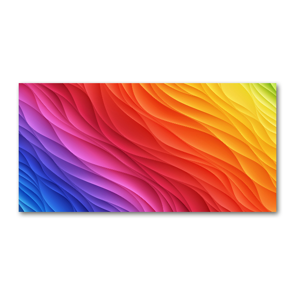 Acrylbild Fotodruck Bunte Wellen