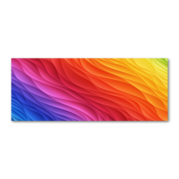 Acrylbild Fotodruck Bunte Wellen