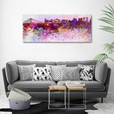 Acrylbild Fotodruck Buntes Warschau