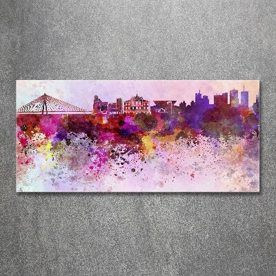 Acrylbild Fotodruck Buntes Warschau