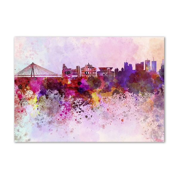 Acrylbild Fotodruck Buntes Warschau