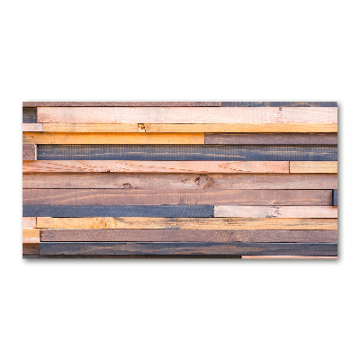 Bild auf Acrylglas Holzwand