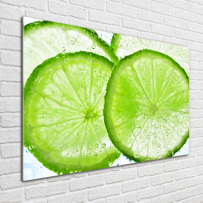 Acrylbild Fotodruck Limetten unter Wasser