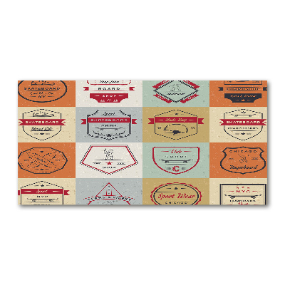 Acrylbild Fotodruck Skateboard-Schilder