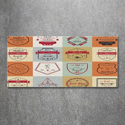 Acrylbild Fotodruck Skateboard-Schilder