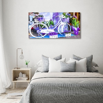 Foto auf Acryl Weißes Fahrrad