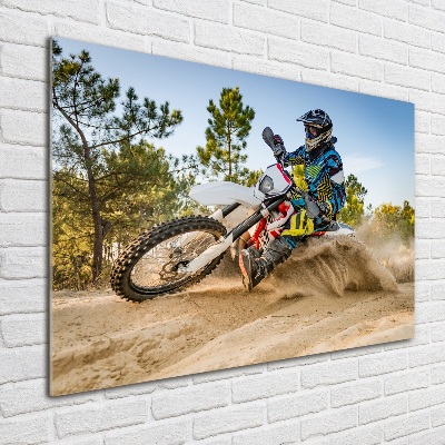 Acrylglas-Druck Moto-Cross