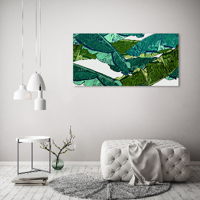 Acrylbild Fotodruck Bananenblätter