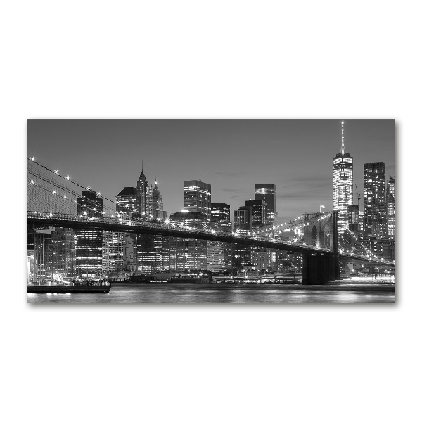 Acrylbild Fotodruck Manhattan bei Nacht