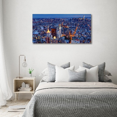 Bild auf Acrylglas Manhattan bei Nacht