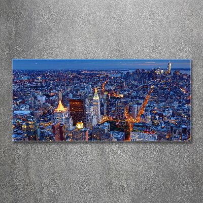 Bild auf Acrylglas Manhattan bei Nacht