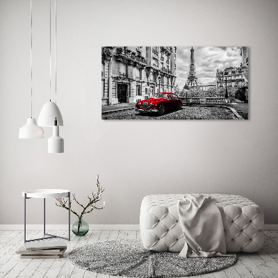Acrylbild Fotodruck Rote Limousine