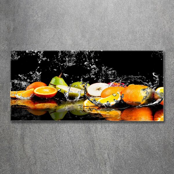 Acrylglas-Druck Obst und Wasser